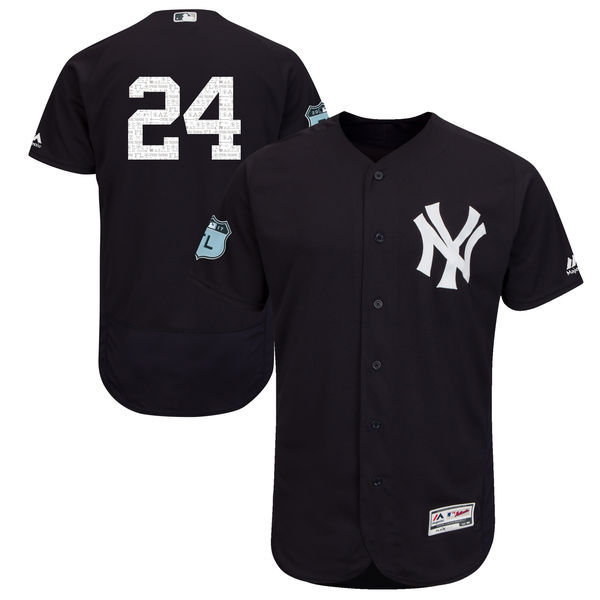 2017 MLB New York Yankees #24 Cano Black Jerseys->->MLB Jersey